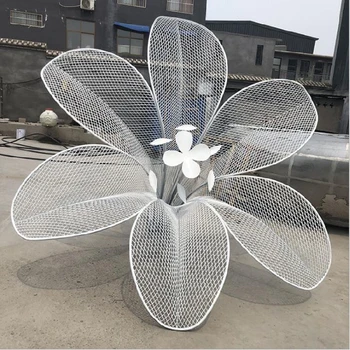 花朵不銹鋼雕塑制作