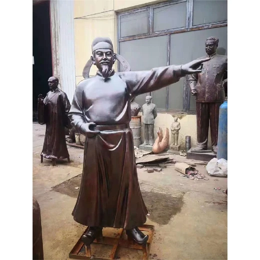 學(xué)校城市人物銅雕制作