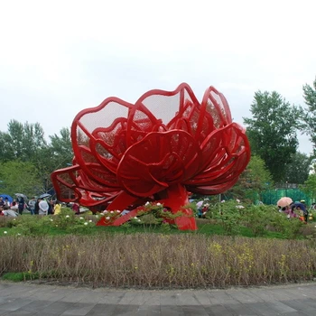 花朵不銹鋼雕塑制作