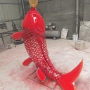 水池鯉魚躍龍門雕塑制作廠家