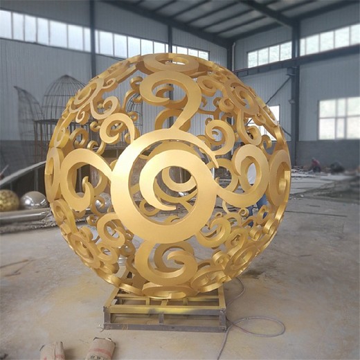 廣場(chǎng)不銹鋼圓球雕塑加工廠家