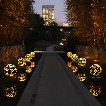 公園不銹鋼鏤空球雕塑價格