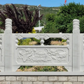 云南草白玉石欄桿批發(fā)廠家