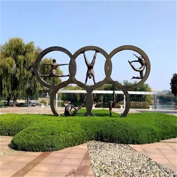 不銹鋼五環(huán)雕塑大全,奧運會五環(huán)雕塑