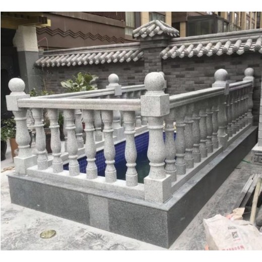 寧夏河道大理石石欄桿定制