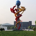 抽象不銹鋼雕塑龍加工廠家