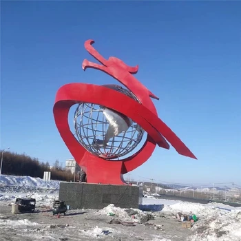 公園不銹鋼龍雕塑制作廠家