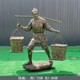 古代農(nóng)耕人物雕塑圖
