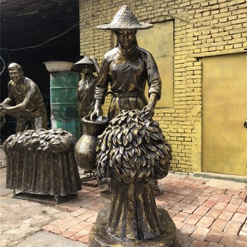 公園采茶制茶過(guò)程雕塑多少錢(qián)