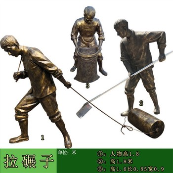 寫實(shí)農(nóng)耕人物雕塑生產(chǎn)廠家農(nóng)耕文化雕塑