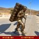 茶園采茶制茶過程雕塑圖