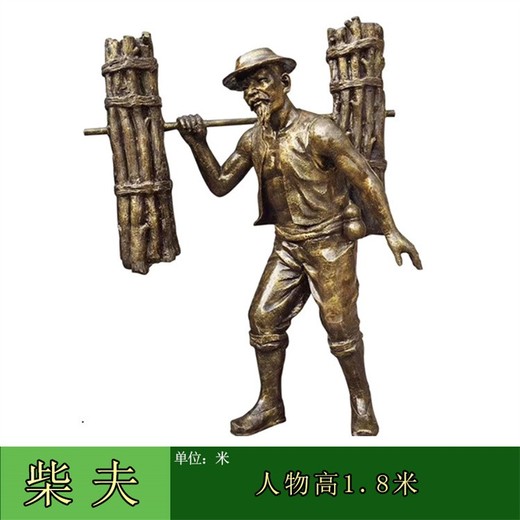 寫實(shí)農(nóng)耕人物雕塑