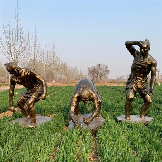 古代農(nóng)耕人物雕塑加工定制農(nóng)民豐收雕塑