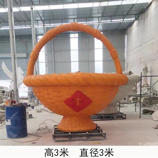 仿真玻璃鋼水果籃雕塑加工廠