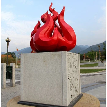 公園火焰不銹鋼雕塑定做