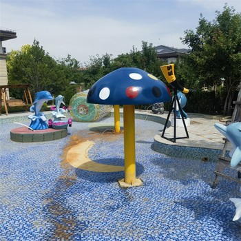 幼兒園玻璃鋼蘑菇雕塑