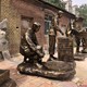 采茶制茶過(guò)程雕塑圖