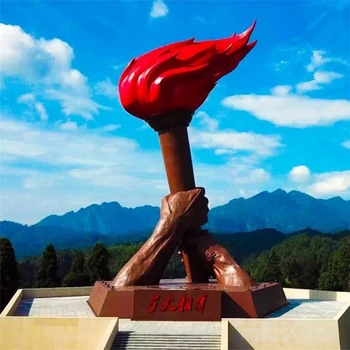 公園火焰不銹鋼雕塑定做