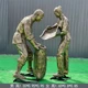 農(nóng)耕人物雕塑圖