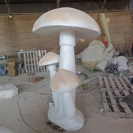玻璃鋼蘑菇雕塑制作廠,動植物雕塑大全