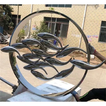 水池不銹鋼魚雕塑供應(yīng)商
