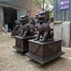 鑄銅麒麟雕塑圖