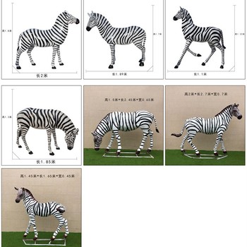 玻璃鋼斑馬雕塑加工定制,斑馬動(dòng)物雕塑