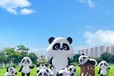 農(nóng)家院熊貓雕塑定制