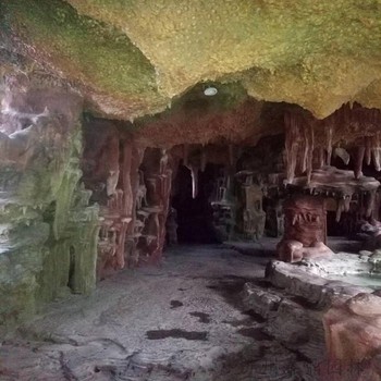薊縣公園水泥假山人造塑山施工上門安裝-人造假山施工隊