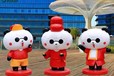 ktv熊貓雕塑設(shè)計效果圖,游樂園熊貓雕塑壁畫雕塑生產(chǎn)廠家