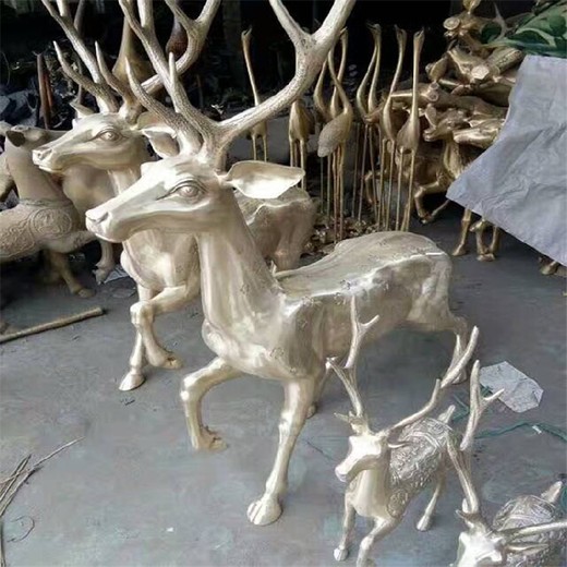 抽象梅花鹿銅雕制作廠家
