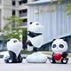 公園熊貓雕塑設計圖