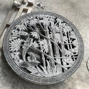 蓮花鏤空石雕窗花價(jià)格,仿古石雕窗花