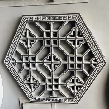 中式鏤空石雕窗花廠家,仿古石雕窗花