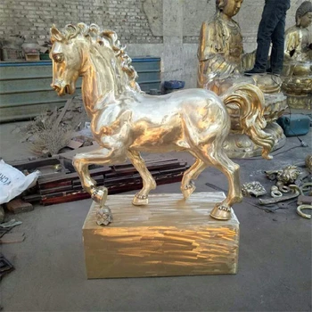 園林景觀銅奔馬雕塑制作廠家