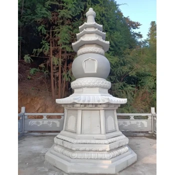 廣西石雕佛塔定制,寺院石雕佛塔