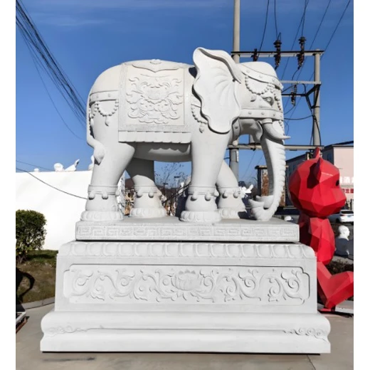 四川公園石雕大象定制