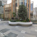 紹興白色GRC水磨石坐凳GRC樹池坐凳