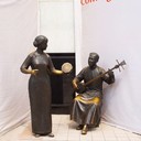 廣場玻璃鋼民俗人物雕塑加工廠家