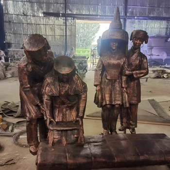 景區(qū)鑄銅少數(shù)民族雕塑鑄造廠家
