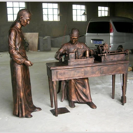 定制廠家民俗人物銅雕塑