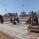 玻璃鋼少數(shù)民族人物雕塑圖