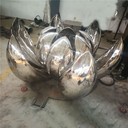 公園荷花不銹鋼雕塑制作廠家