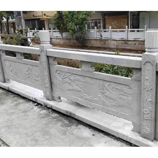 無錫石欄桿安裝,石雕欄板