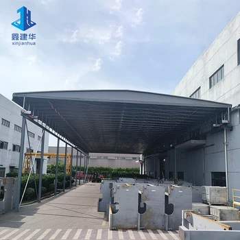 大跨度電動推拉篷-手動推拉遮陽蓬-可防雨防曬