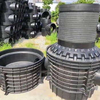 廣東從化源頭工廠PE塑料井流槽直通井