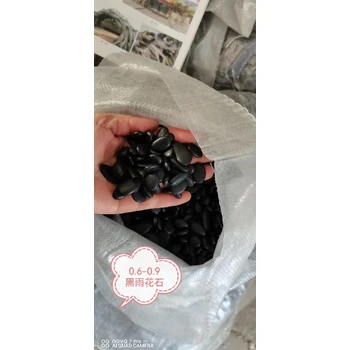 湖北黃岡麻城市黑色拋光鵝卵石