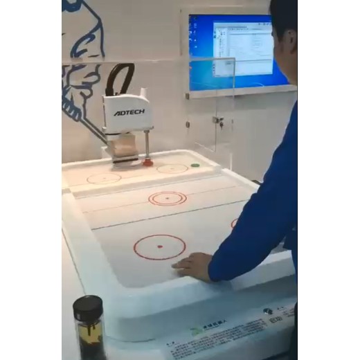 上海科技館冰球機(jī)器人流動(dòng)館