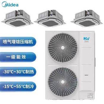 全新風管式深圳美的十匹一拖二安裝工程
