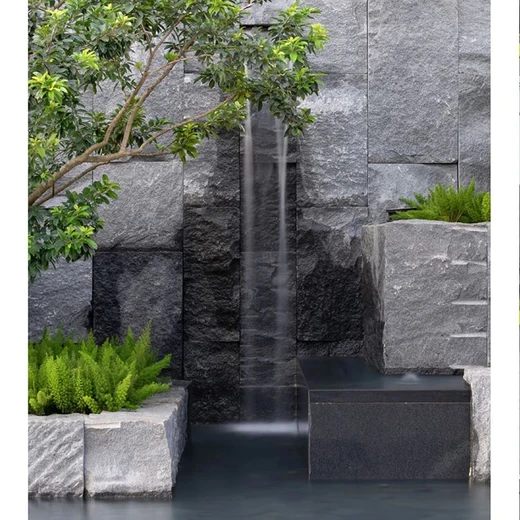 渭南中國黑置石景觀河道景石廠家